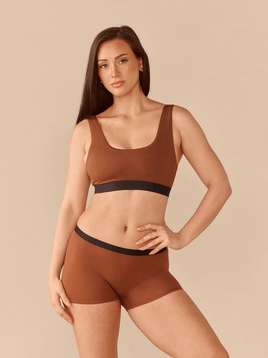 Curvy UltraModal™ Core Scoop Bralette | Cedar Wood