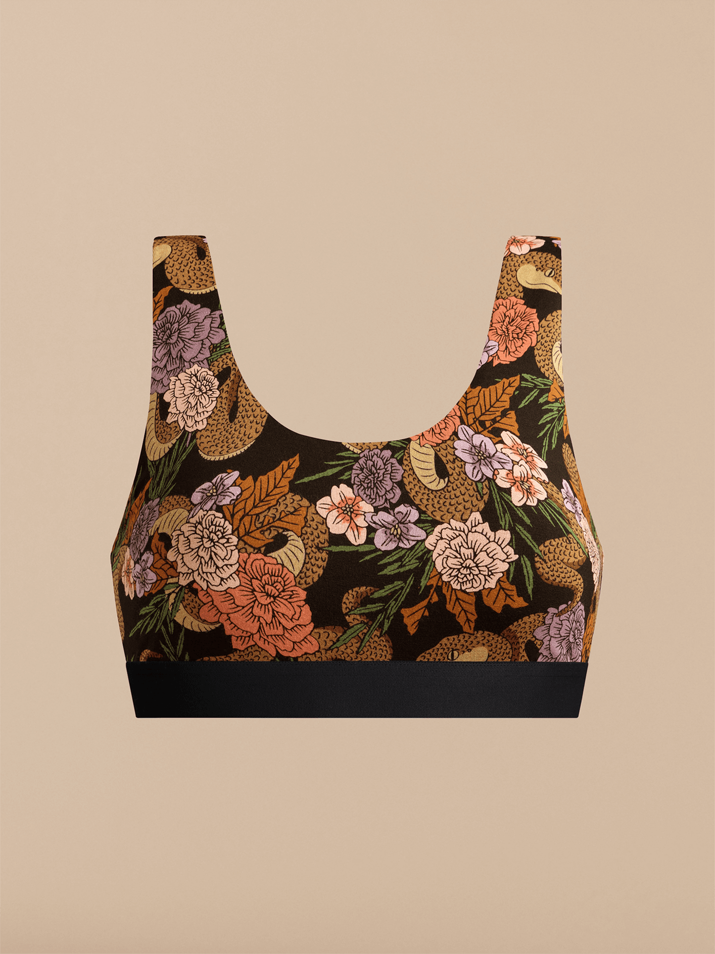 Curvy UltraModal™ Core Scoop Bralette | Garden Snake