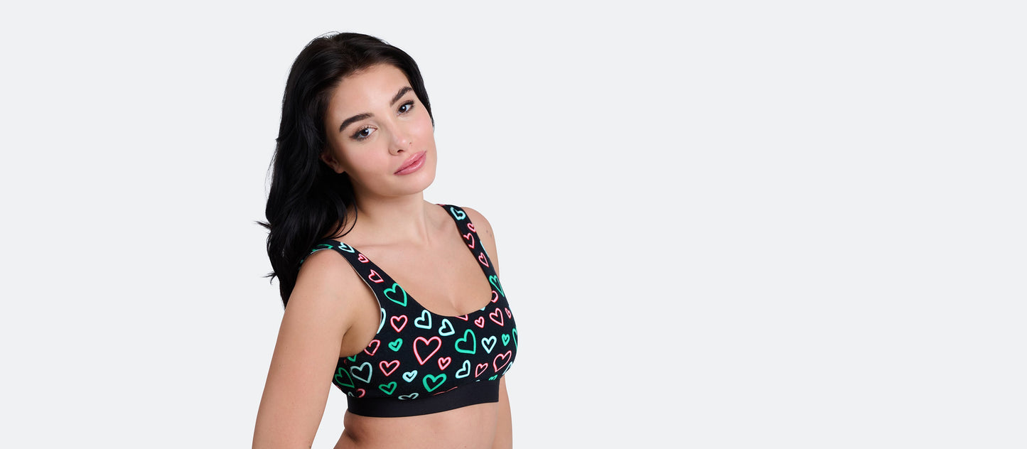 Curvy UltraModal™ Core Scoop Bralette | Electric Hearts