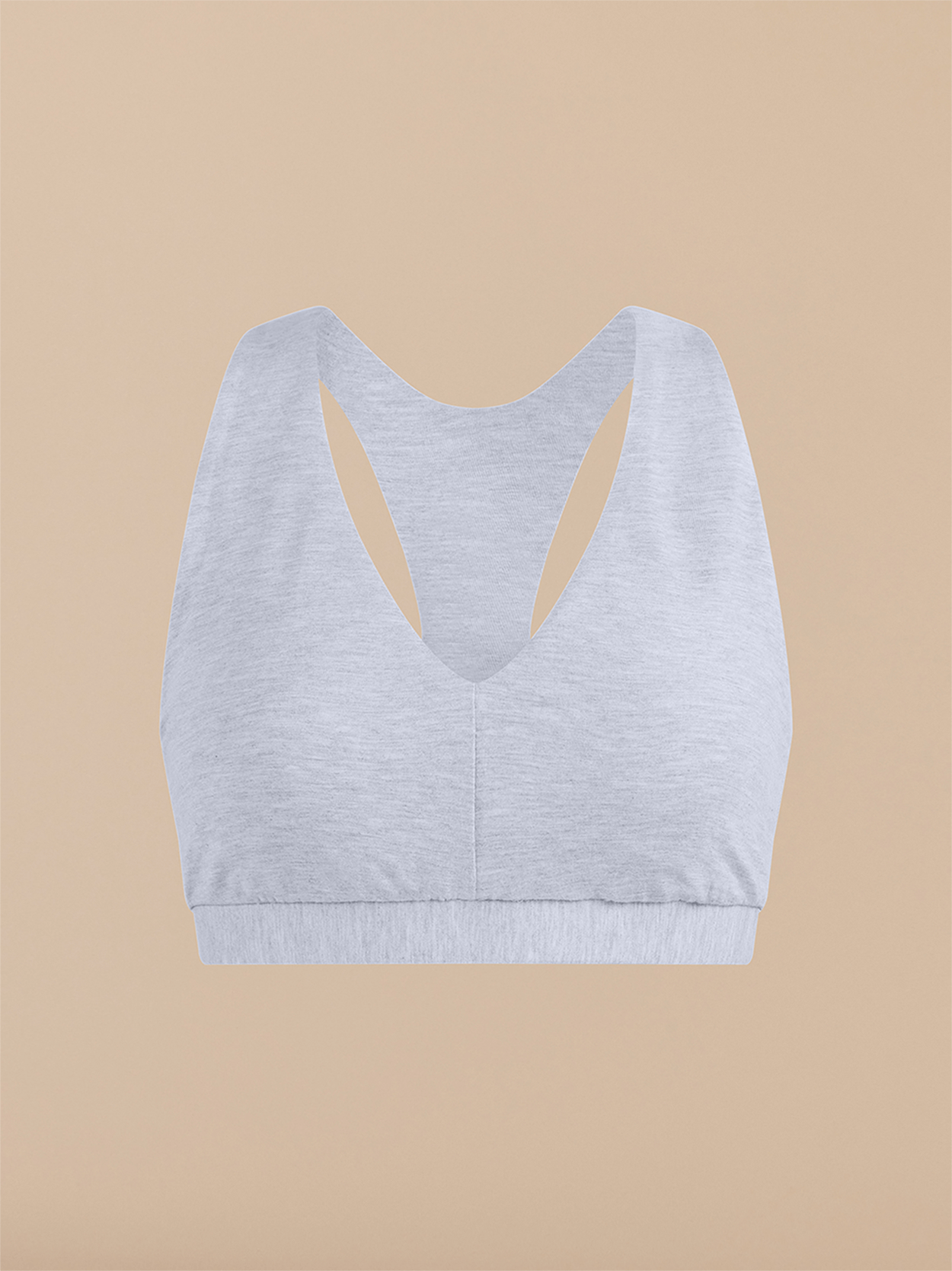 Curvy UltraModal™ FeelFree Racerback Bralette | Heather Grey