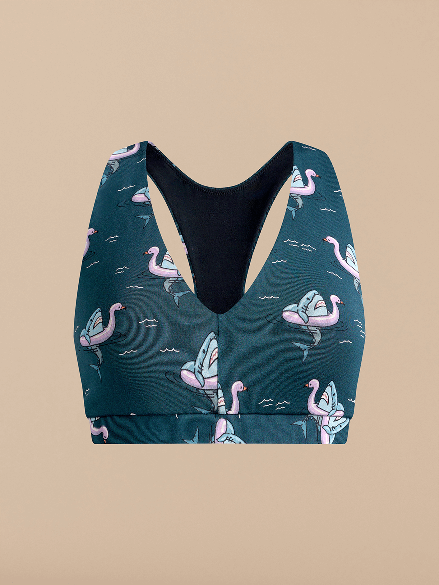 Curvy UltraModal™ FeelFree Racerback Bralette | Pool Sharks 2.0