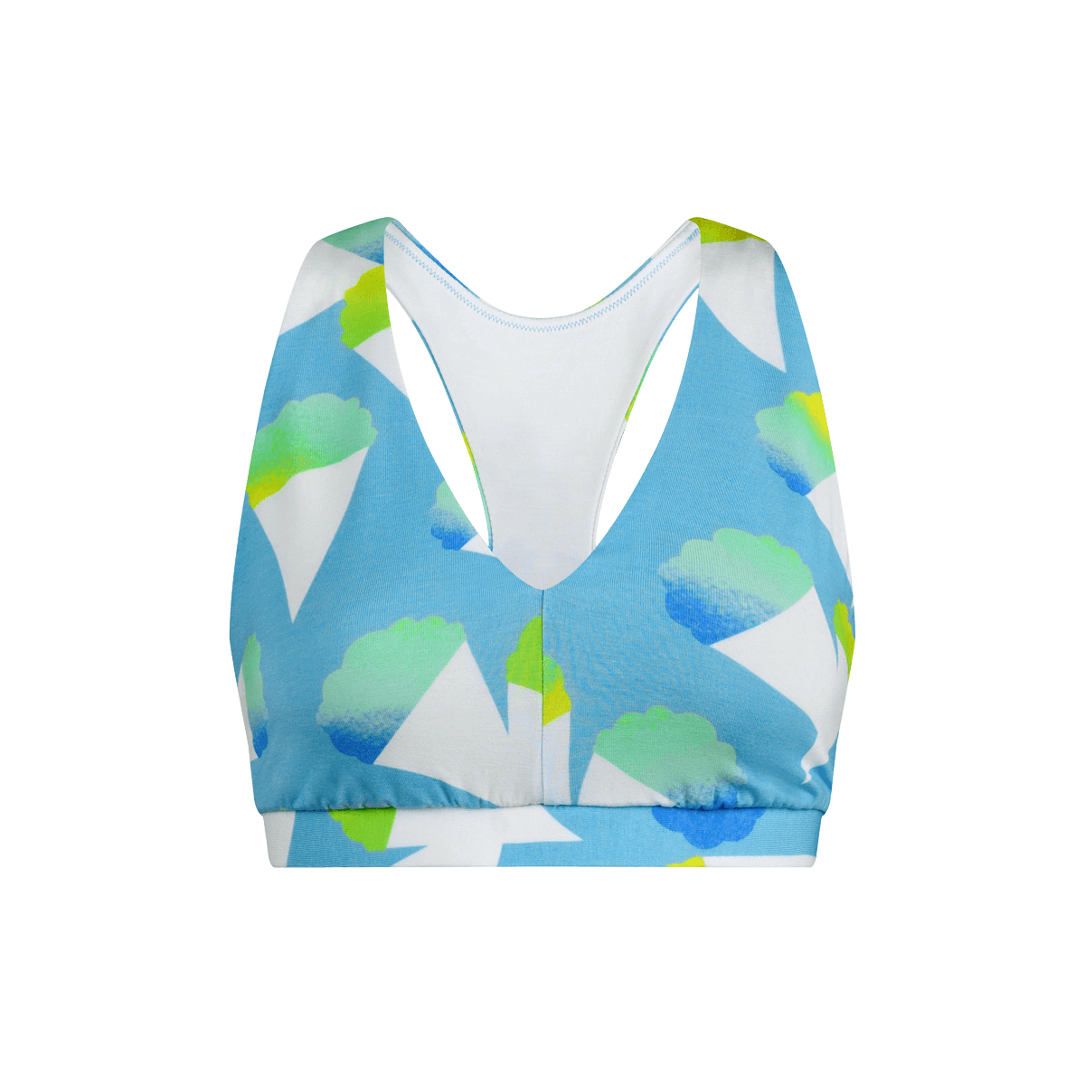 Curvy UltraModal™ FeelFree Racerback Bralette | Snow Cone