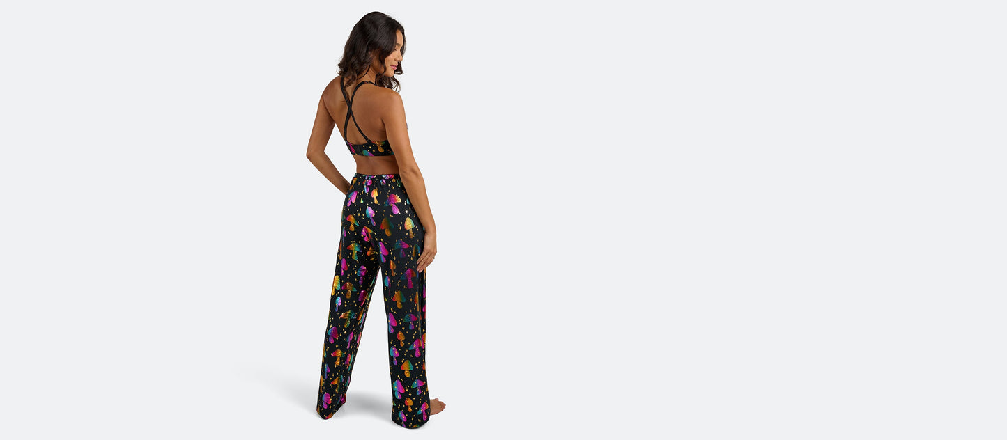 UltraModal™ Wide Leg Lounge Pant  | Disco Shrooms