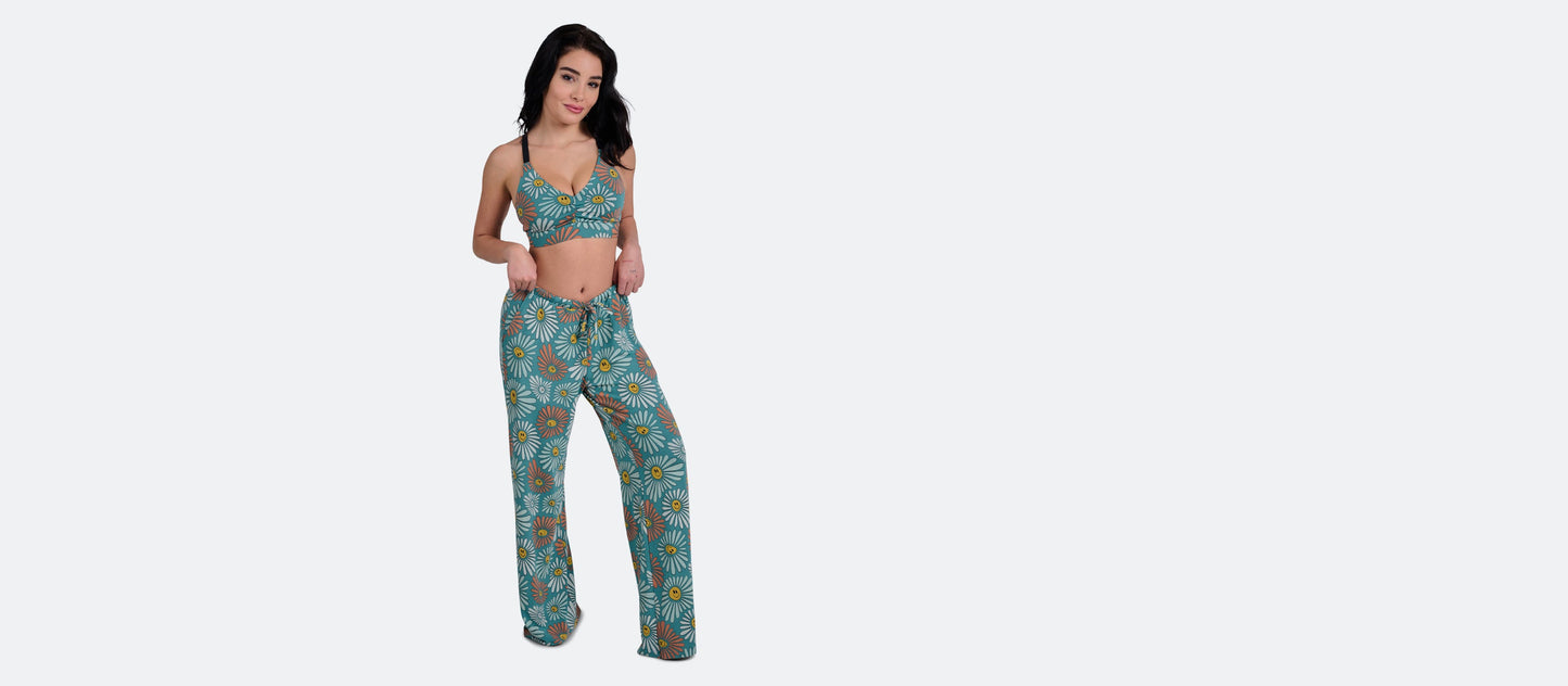 UltraModal™ Wide Leg Lounge Pant  | Disco Daisies