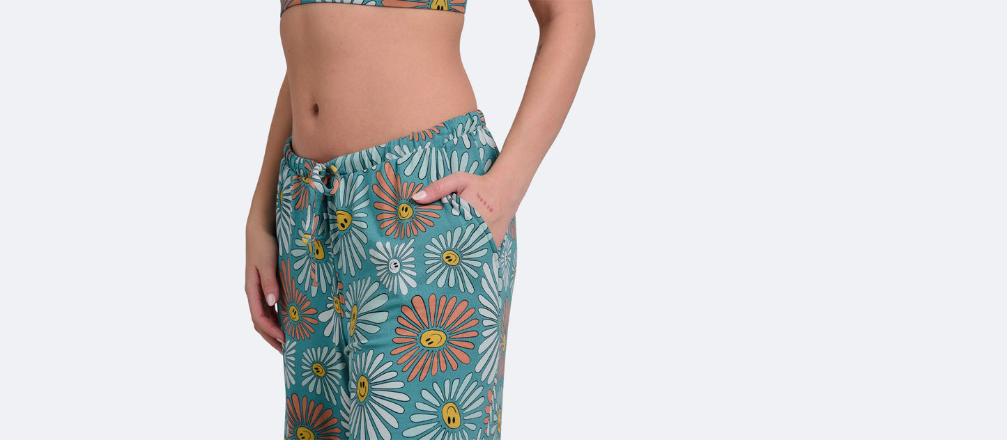 UltraModal™ Wide Leg Lounge Pant  | Disco Daisies