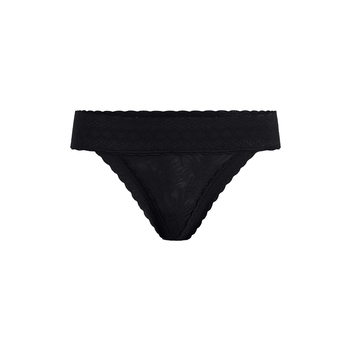 All Over Lace Thong | Black Palm