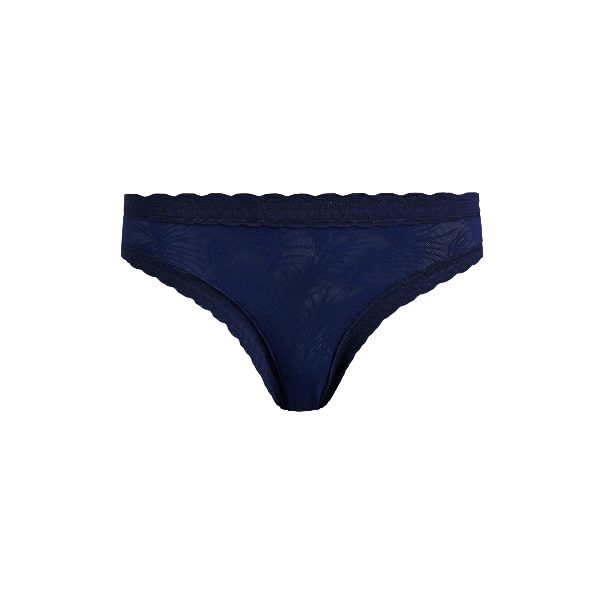 All Over Lace Tanga | Midnight Navy Palm