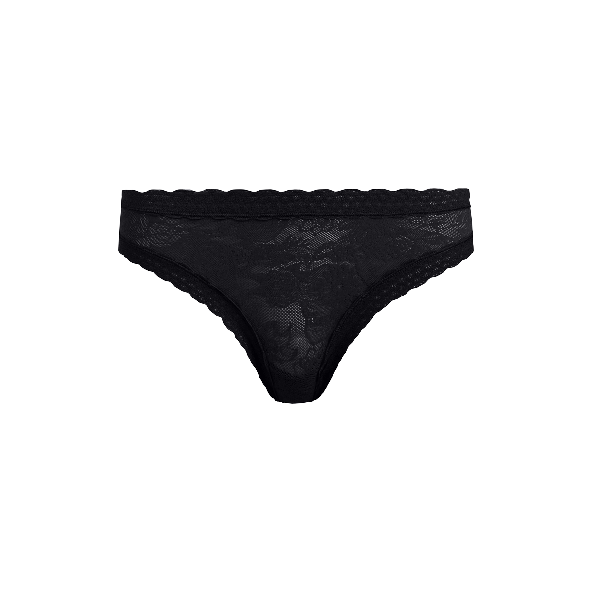 All Over Lace Tanga | Black Dead Flowers