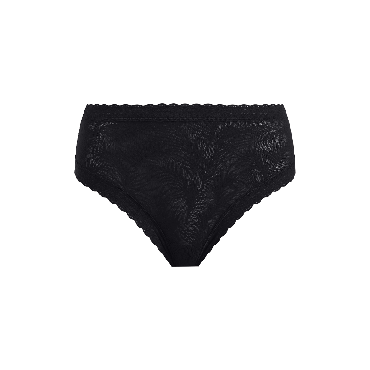 All Over Lace High-Waist Brief | Black Palm