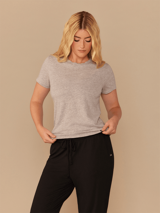 Daily Crew Tee - Women's | Heather Grey