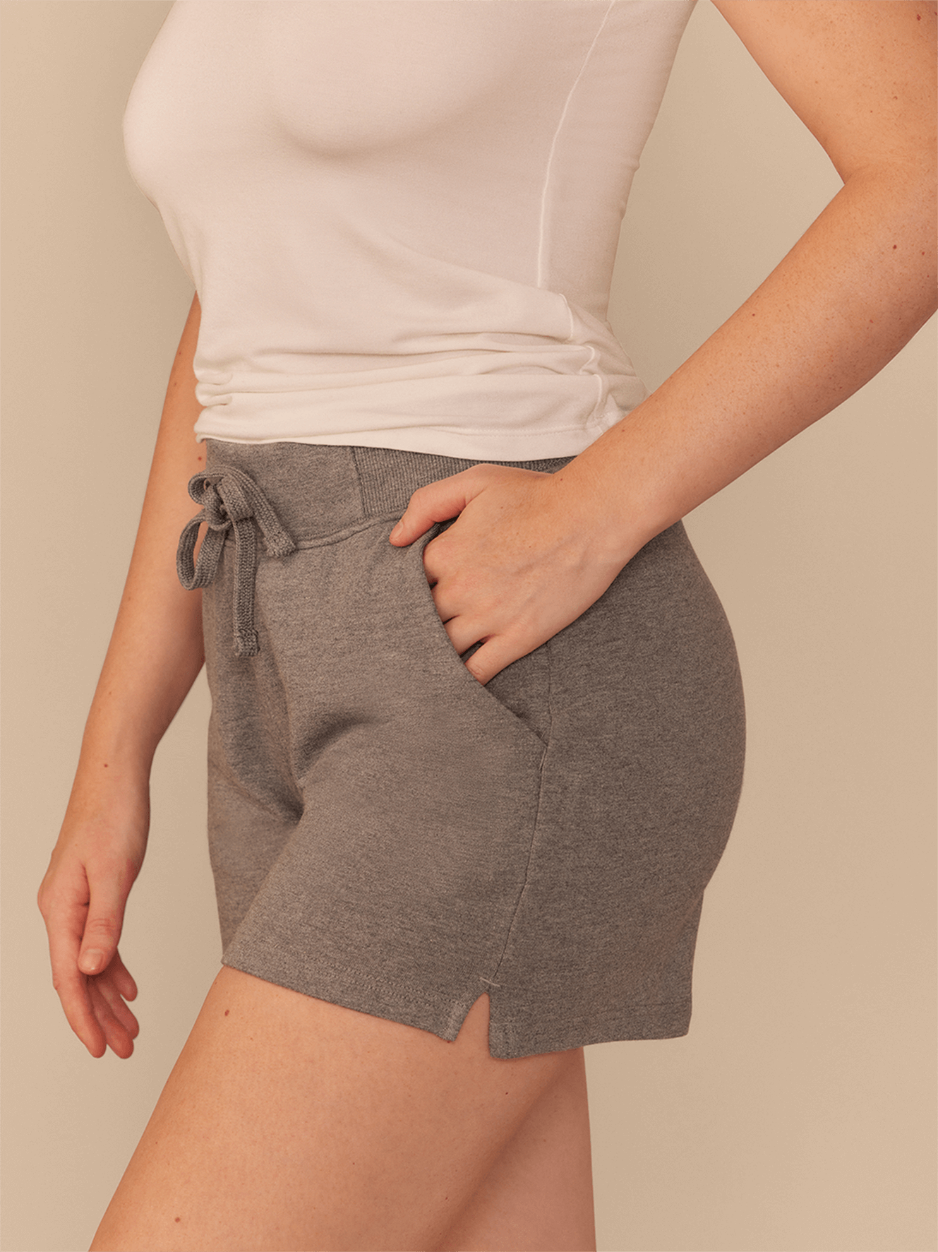 French Terry Shorts - Women's | Heather Grey