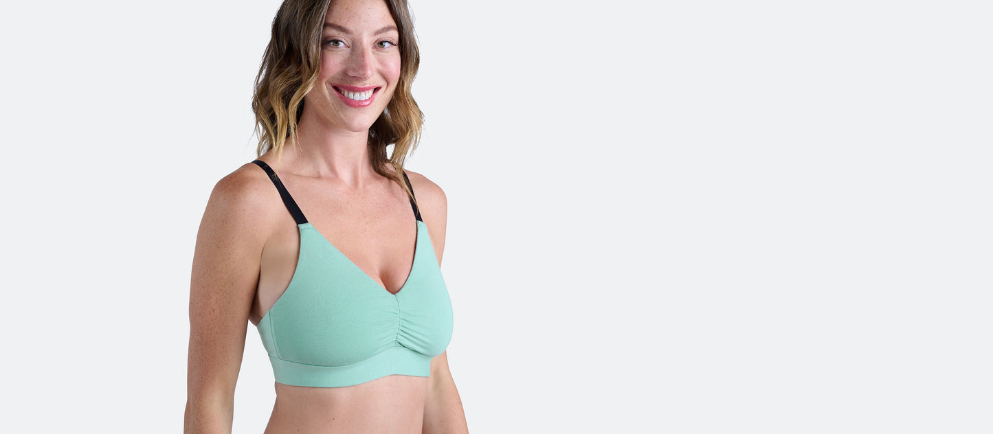 Curvy UltraModal™ FeelFree Ruched Bralette | Honeydew