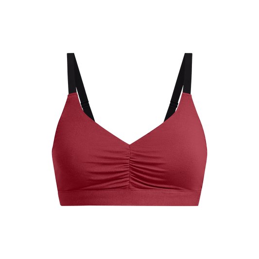 Curvy UltraModal™ FeelFree Ruched Bralette | Cabernet