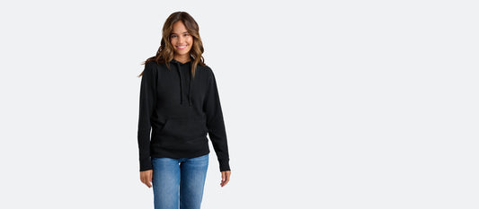 French Terry Pullover Hoodie - Women's | Black